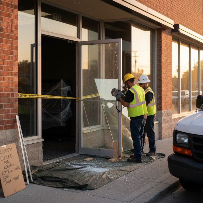 Commercial Door Replacement detail